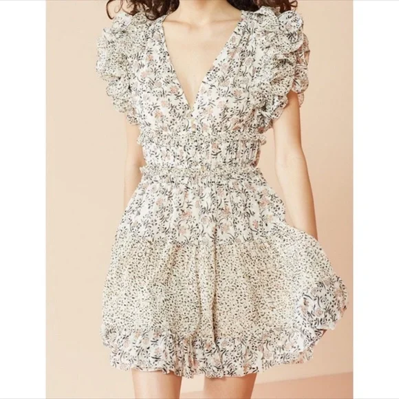 Ulla Johnson Dresses Ulla Johnson Ruffle Ivy Mini Dress In